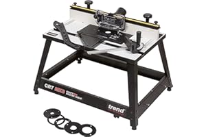 TREND TOOL TECHNOLOGY USA Trend CRT Portable Benchtop Router Table, Robust Construction for Workshop and Jobsite Use, 120V NVR Switch Not Included, CRT/MK3