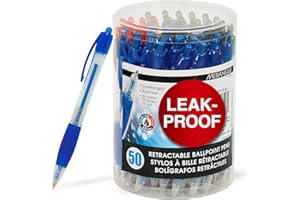 Merangue Comfort Clickers Retractable Ballpoint Pens, Medium Point Pens for Writing Tasks, Note-Taking, and Journaling, Gift 