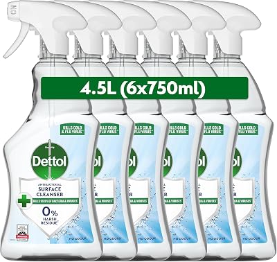 Dettol Antibacterial Surface Cleaner Original Scent 6 x 750ml (4.5L)
