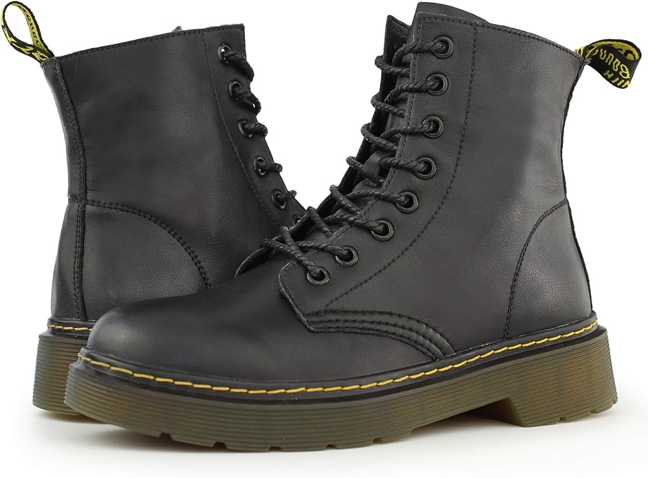 Hawkwell Womens Combat Zipper Booties