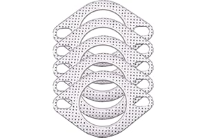 AIB2C 2-Bolt 2.5inch 62mm Exhaust Flange Gasket Turbo/Manifold/Header Down/Dump Pipe Flange 5 PCS