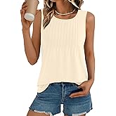 AUTOMET Womens Loose Fit Casual Flowy Tank Tops Trendy Sleeveless Summer Tops Clothing Outfits 2025