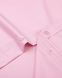 J.VER Men's Dress Shirts Solid Long Sleeve Stretch