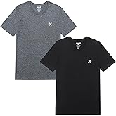 Hurley Mens 2 Pack Cotton Crewneck Short Sleeve T-Shirt