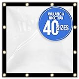 Covers & All Clear Tarp with Grommets, 18 oz 20 mil