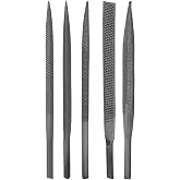 HARFINGTON 5pcs Pneumatic Air File Set 3/16" x 5" (5mm x 130mm) | Extra Coarse Tooth, Industrial Grade Files Tools, for Reciprocating Saw Grinding Metal Polishing Milling Sharpening