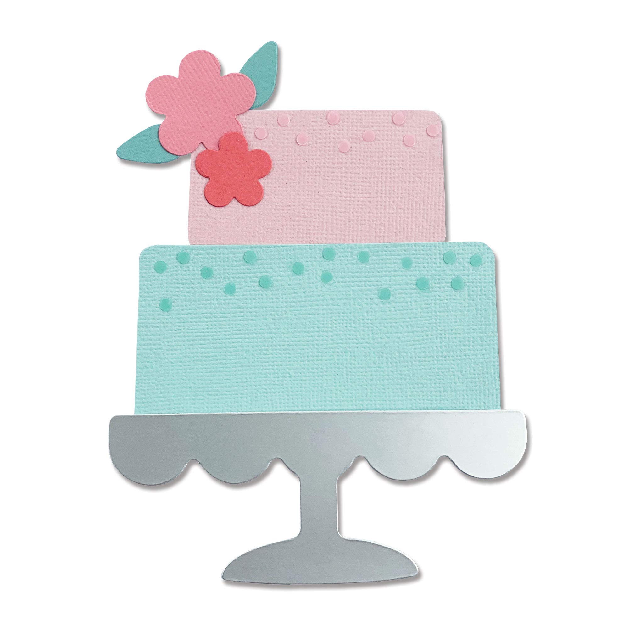 Sizzix Bigz Die 665095 Celebration Cake by Alexis Trimble, Paper Metal Wood, Multicolour, One Size