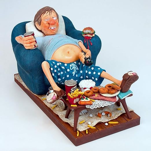 Amazon Com Television Addict The Couch Potato Figurine Comic