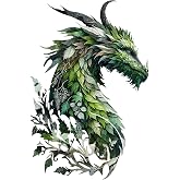 Benziso Dragon Metal Wall Art Medieval Decor Man Cave Dragon Decor | 11.4'' x 17'' Colorful Fantasy Dragon Decor Dragons Wall Sculpture for Home, Office, Outdoor Dragon Gifts
