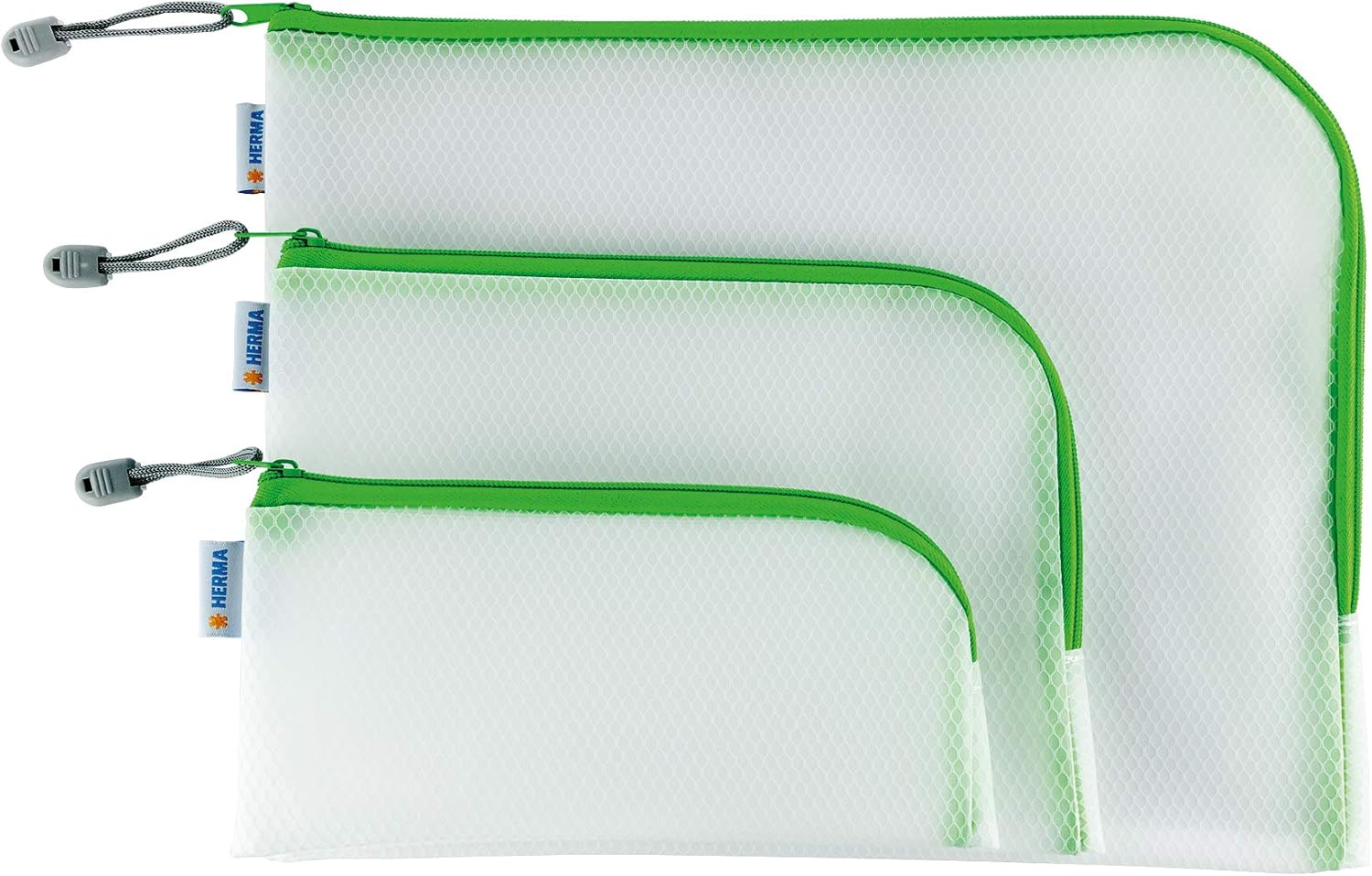 Herma 20010 Zip Toiletry Bag A5, Transparent (26 x 20 cm) Small Zippered Travel Pouch for Cosmetics Liquids, Make-up - Image 5