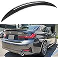 Performance Style Highkick Real Carbon Fiber Trunk Lid Spoiler Wing Compatible for 2019-2024 BMW G20 330i M340i G80 M3