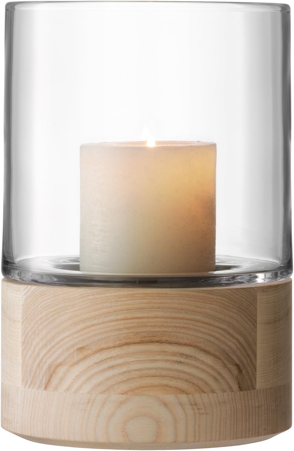 LSA International Lotta Lantern Clear & Ash Base H22.5cm - Image 5