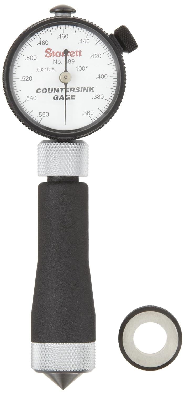 Starrett 6841Z Inch Reading Internal Chamfer Gauge 90127 Degree Angle