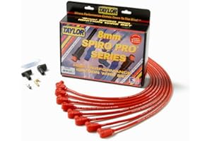 Taylor Cable 76230 Spiro-Pro Spiro-Wound Core Red Spark Plug Wire Set