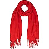 Vikodah Winter Scarf for Women Men Classic Solid Color Warm Soft Cashmere-Feel Tassle Long Shawl 79 * 28in