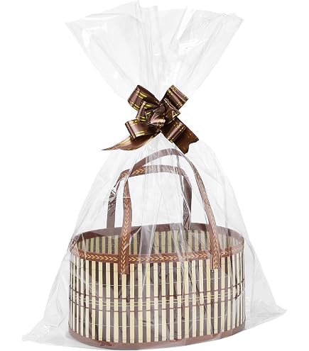12 Set Valentines Day Empty Gifts Baskets With Cellophane