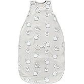 Woolino 4 Season Sleep Sack - Ultimate Merino Wool and Organic Cotton Sleeping Bag - Two-Way Zipper Adjustable Universal Size Sleep Sack for Baby (2-24 Months) - Sheep
