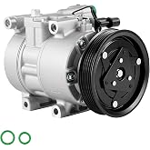 ILONPA New AC Air Conditioning Compressor with Clutch | For Hyundai Accent 2012-2014 1.6L (without Automatic Temp Controls), for Veloster 2012-2014 (Before 02/18/2014) 1.6L, 178323