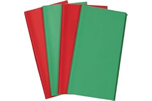 Simetufy Christmas Tissue Paper for Gift Bags, 120 Sheets 20 x 20 Inches Christmas Tissue Paper Sheets Bulk, Red and Green for Gift Wrapping, Crafts, Birthday, Wedding, Holiday Decor and DIY