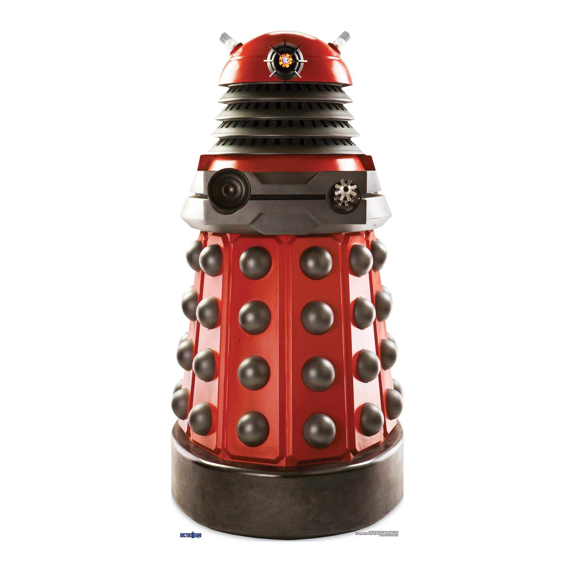 Star Cutouts SC204 Doctor Who Red Dalek Drone Lifesize Cardboard Cutout – Iconic Skaro Villain Display for Hardcore Whovians