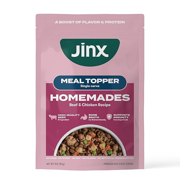 JINX BEEF & CHICKEN WET DOG FOOD POUCHES,...