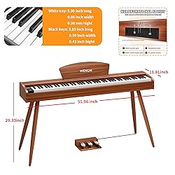 WENCAI 88 Key Fully Weighted Electric Piano