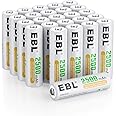 EBL AA Rechargeable Batteries 1.2V 2500mAh High Performance Pre-Charged AA Batteries - 24 Pack