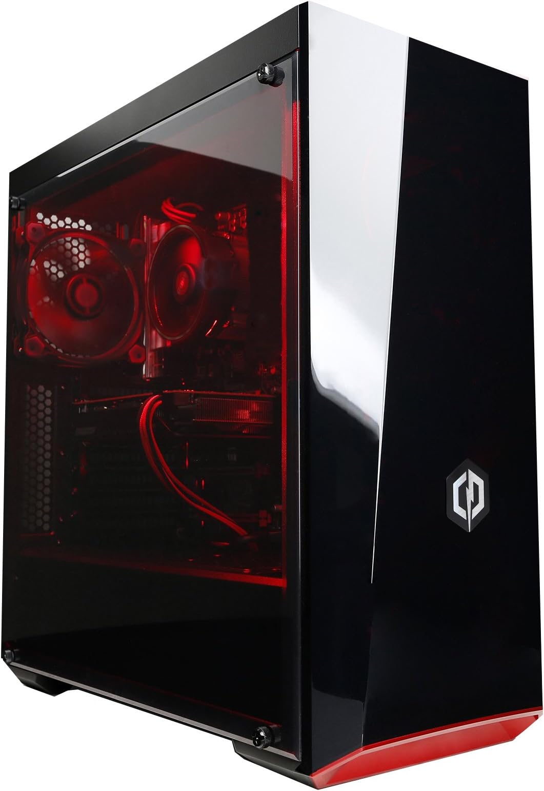 CyberpowerPC Achilles 1060 Gaming PC - AMD Ryzen 3 2200G CPU, Nvidia GTX 1060 6GB GPU, 8GB RAM, A320 Chipset, 120GB SSD, 1TB HDD, 400W 80+ PSU, Wifi, No OS, Lite 5 Case