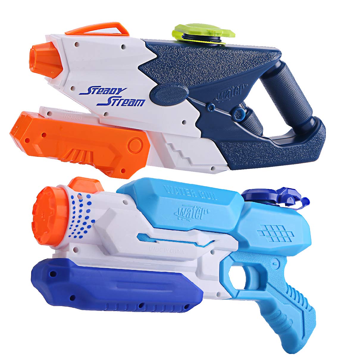 JCSHHUB Super Water Gun Blaster Soaker Shooter Squirt Set Summer Outdoor Swimming Pool Beach Sand Toy Game for Kids Adult (2 Pack)