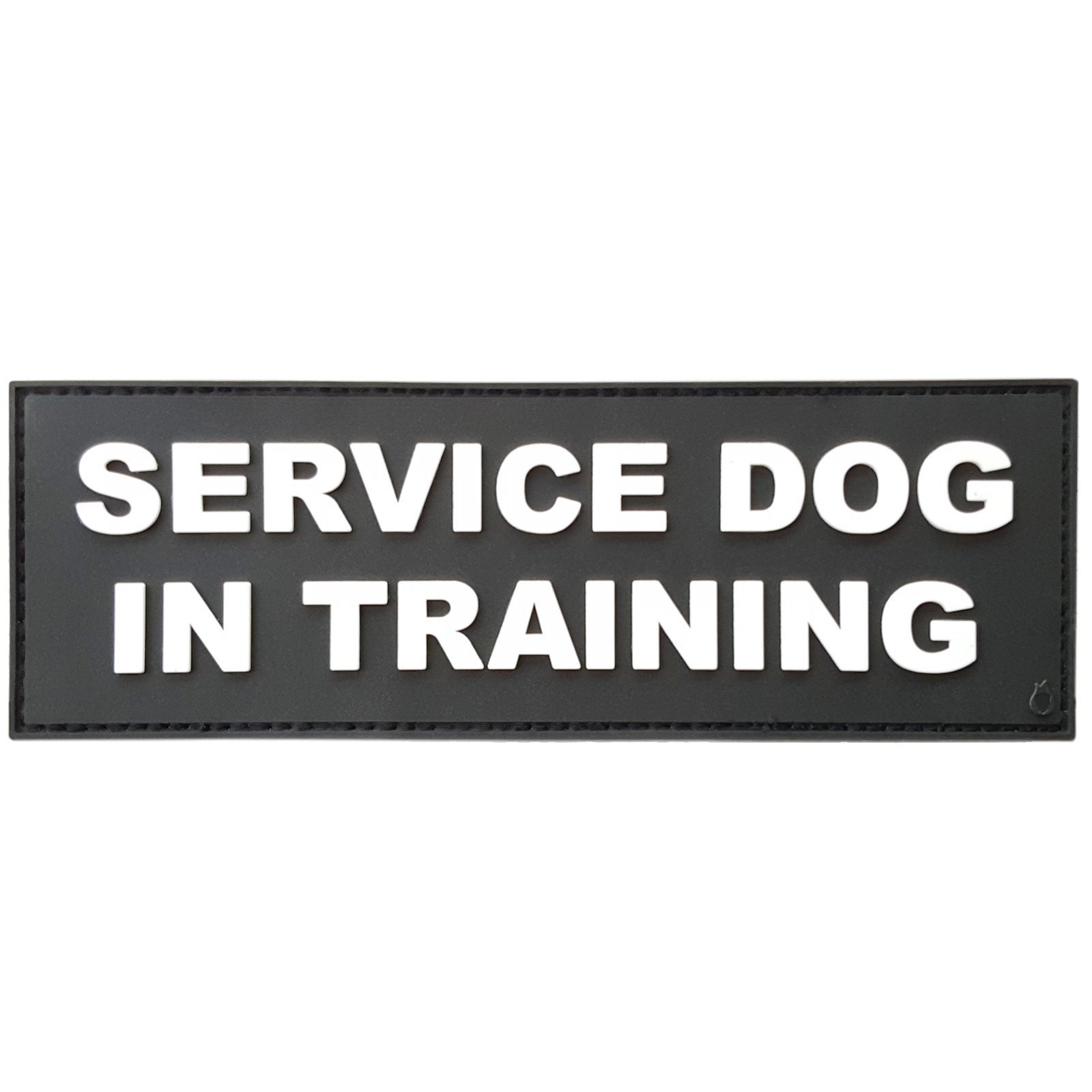 K9 Harness SERVICE DOG in TRAINING K-9 PVC Rubber 3D Hook Patch