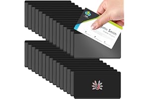 Gilprop 30 Pcs Magnetic Label Holders Pallet Rack 4 x 2.4 Inch Magnetic Labels for Shelving Clear Business Card Holders with Magnet File Cabinet Holder Magnet for Whiteboard Bins Office Gift(Black)