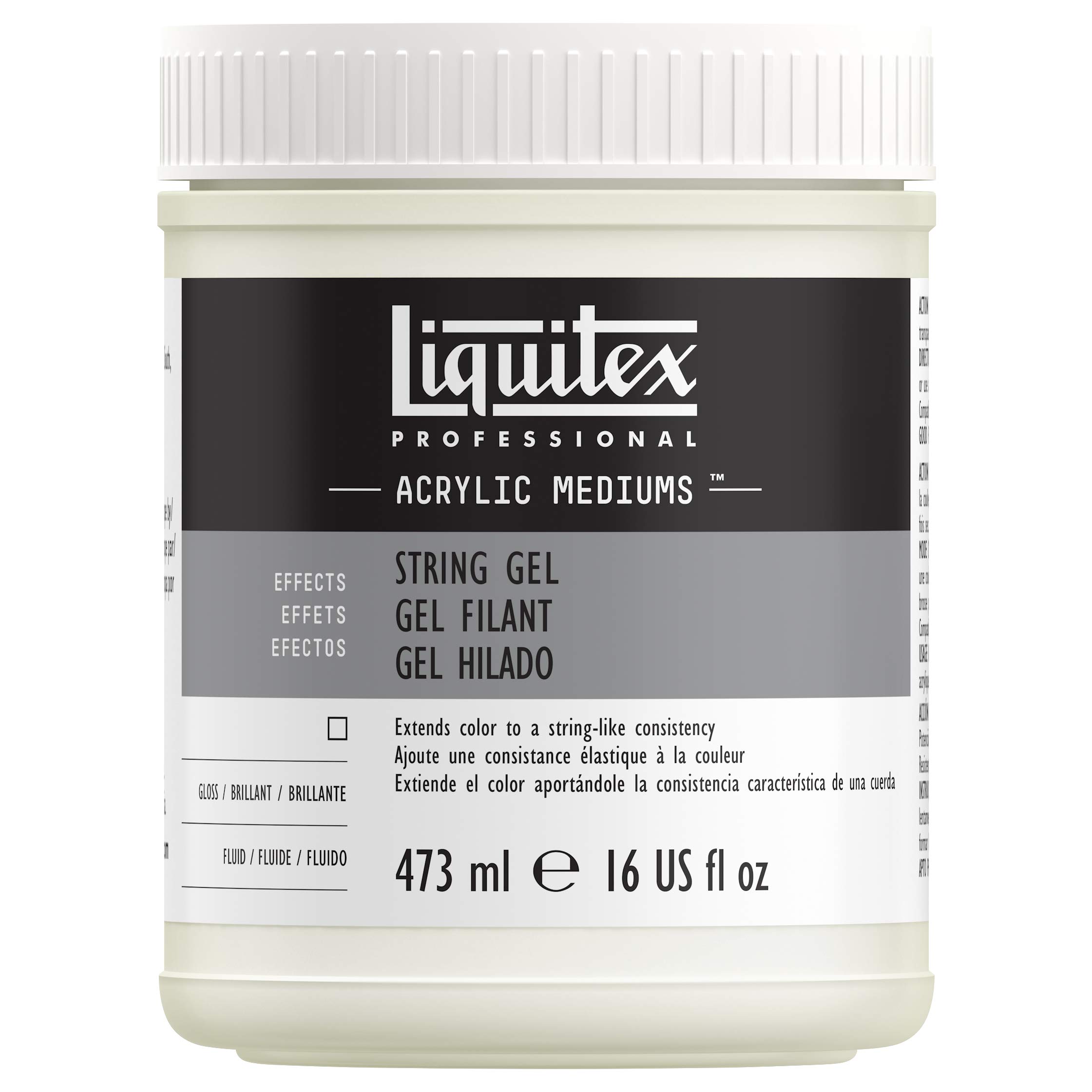 Liquitex 9116 Professional String Gel Effects Medium, 473 ml