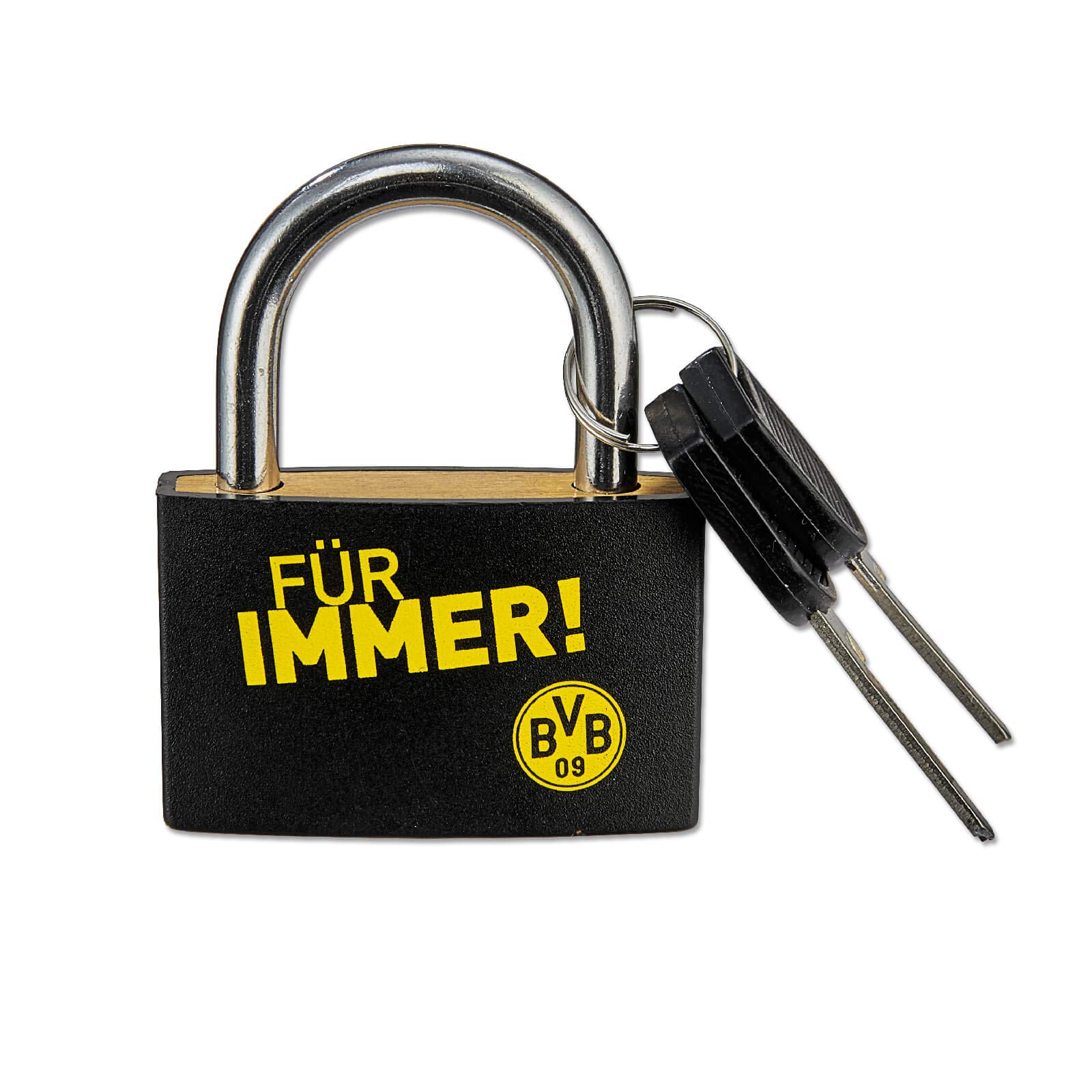 Borussia Dortmund, Padlock, black-yellow,