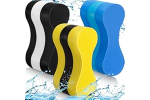 TANLADE 3Pcs 3 Layer Swimming Pull Buoy Unisex Swim Pool Training Aid EVA Swim Gear Pool Buoy Float Legs and HIPS Support for Kids Adults Teens Beginners