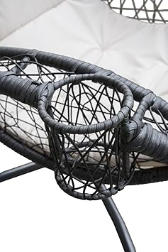 hanging egg chair with cup holder