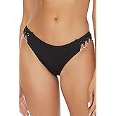 Becca Crochet Trimmed Bikini Bottom, Cheeky Coverage, Swimwear Separates for Women