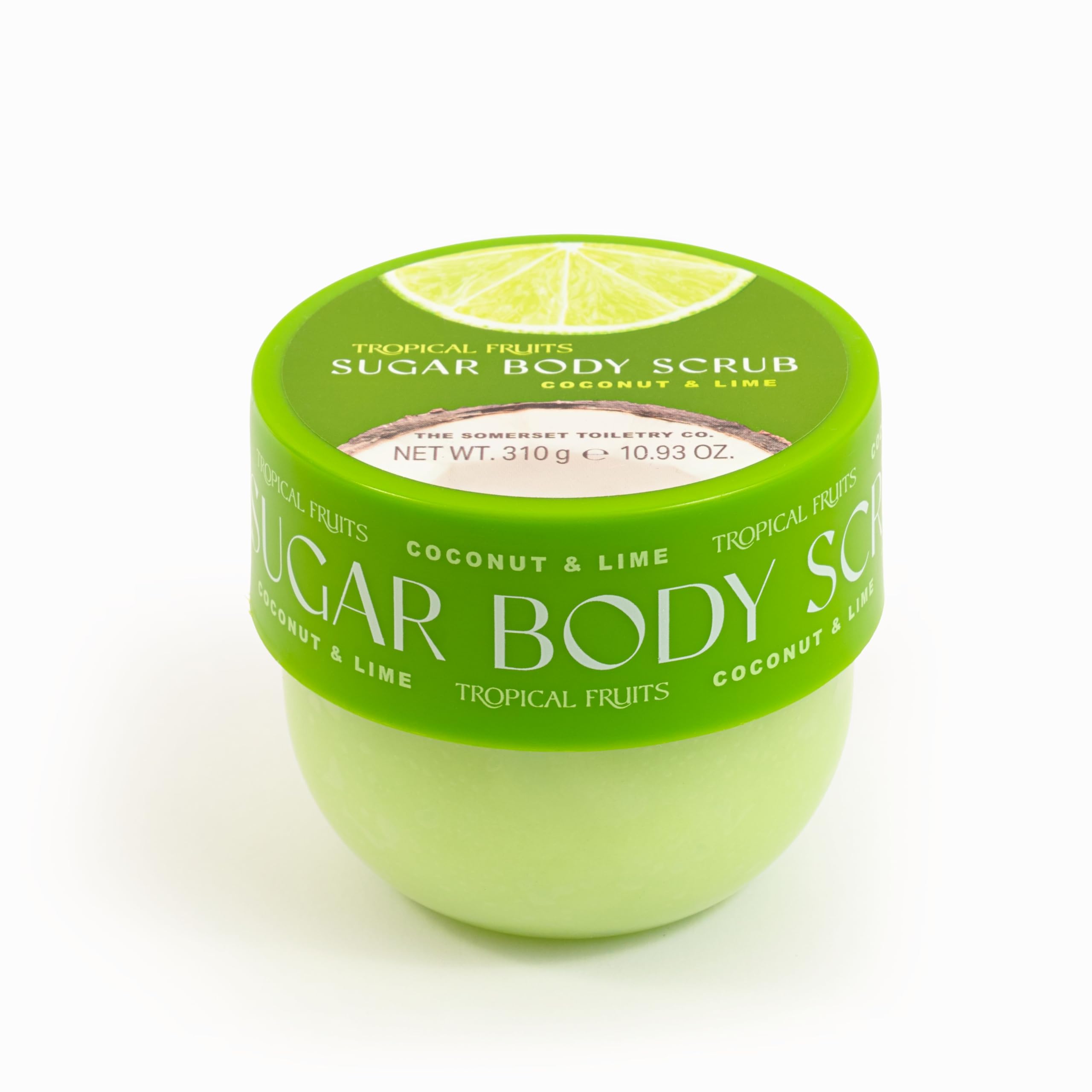 Tropical Fruits Gentle Exfoliating Sugar Body Scrub Coconut and Lime 310g