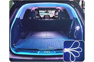 MugiVSE LED trunk light strip for SUV, With soft rubber,Strip Bright,low power consumption,Concealed installation,177 inch 12V 8W Ice Blue