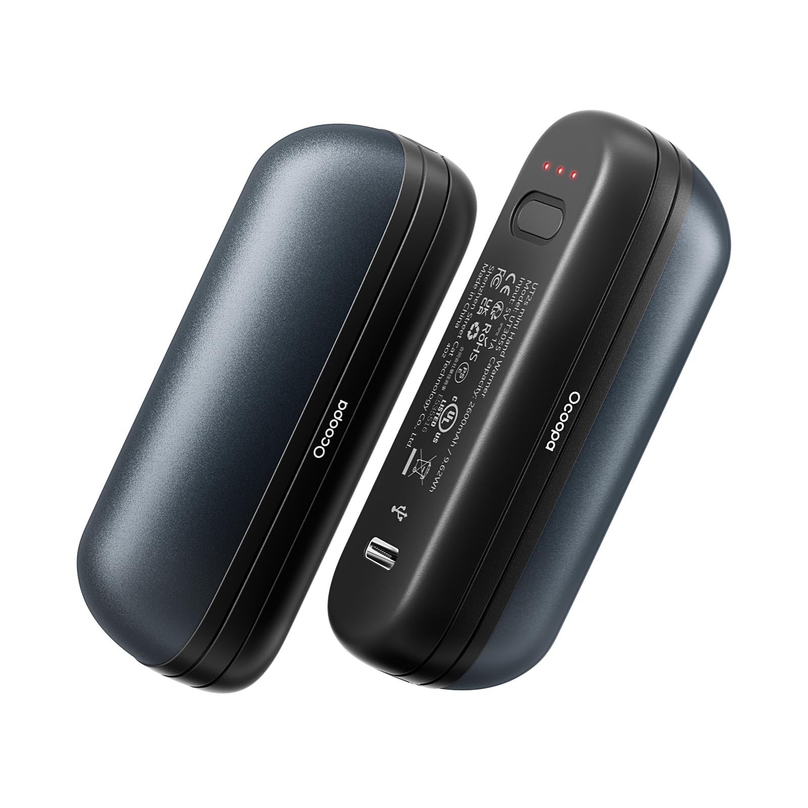 OCOOPA Hand Warmers Rechargeable 2 Pack, Electric Handwarmers Pocket Reusable Portable, USB Hand Warmers 2 in 1 Magnetic, 3 Levels Heat Instant, Safety Certified, for Golf Outdoor Skiing, UT2S Mini — image 1