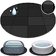 78 Inch Round Hot Tub Mat - Extra-thick Interlocking Hot Tub Protective Pad Spa Pool Foam Insulation Mat Ground Base Flooring Protector for Portable Inflatable Hot Tub Accessories Outdoor Indoor