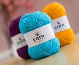 Korbond DK Yarn Mustard Yellow 100g 290m 100% Acrylic Double Knit view 4