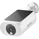 GAIEXCE Solar Security Camera, Wireless Security Camera Outdoor, 2K with Integrated Solar Panel, Night Vision, Continuous Power, 2.4/5 GHz Wi-Fi, for Surveillance, Compatible with Alexa