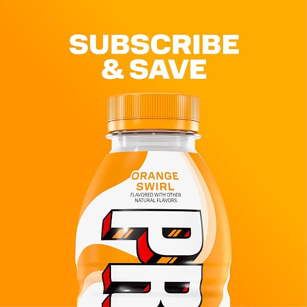 PRIME HYDRATION ORANGE SWIRL, SUGAR FREE SPORTS DRINKS, ELECTROLYTE ENHANCED TO REPLENISH FLUIDS, B VITAMINS, ANTIOXIDANTS, MADE WITH NATURAL FLAVORS, 16.9 FL OZ 12 PACK