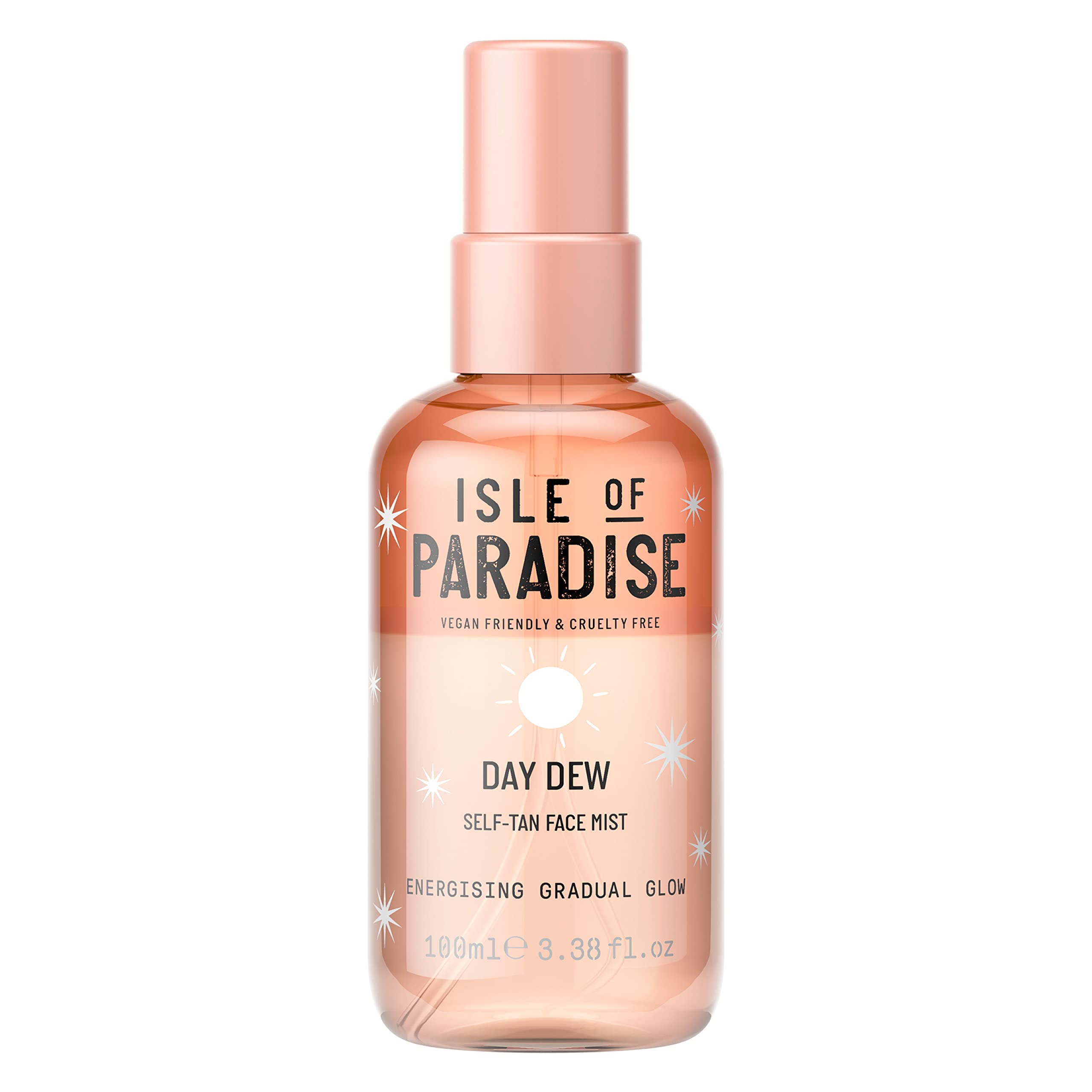 Isle of Paradise Day Dew Gradual Self-Tan Face Mist, 100ml | Energising Gradual Glow | Vegan & Cruelty Free