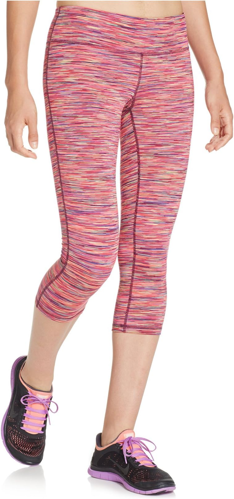 Ideology Womens Space-Dyed Cropped Leggings