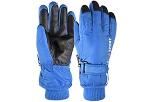Eohak Kids Winter Snow Ski Gloves - Boys Girls Warm Breathable Waterproof Gloves for Outdoor Sports 5-10Y