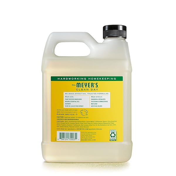 MRS. MEYER’S CLEAN DAY LIQUID HAND SOAP REFILL, HONEYSUCKLE, 33 OZ