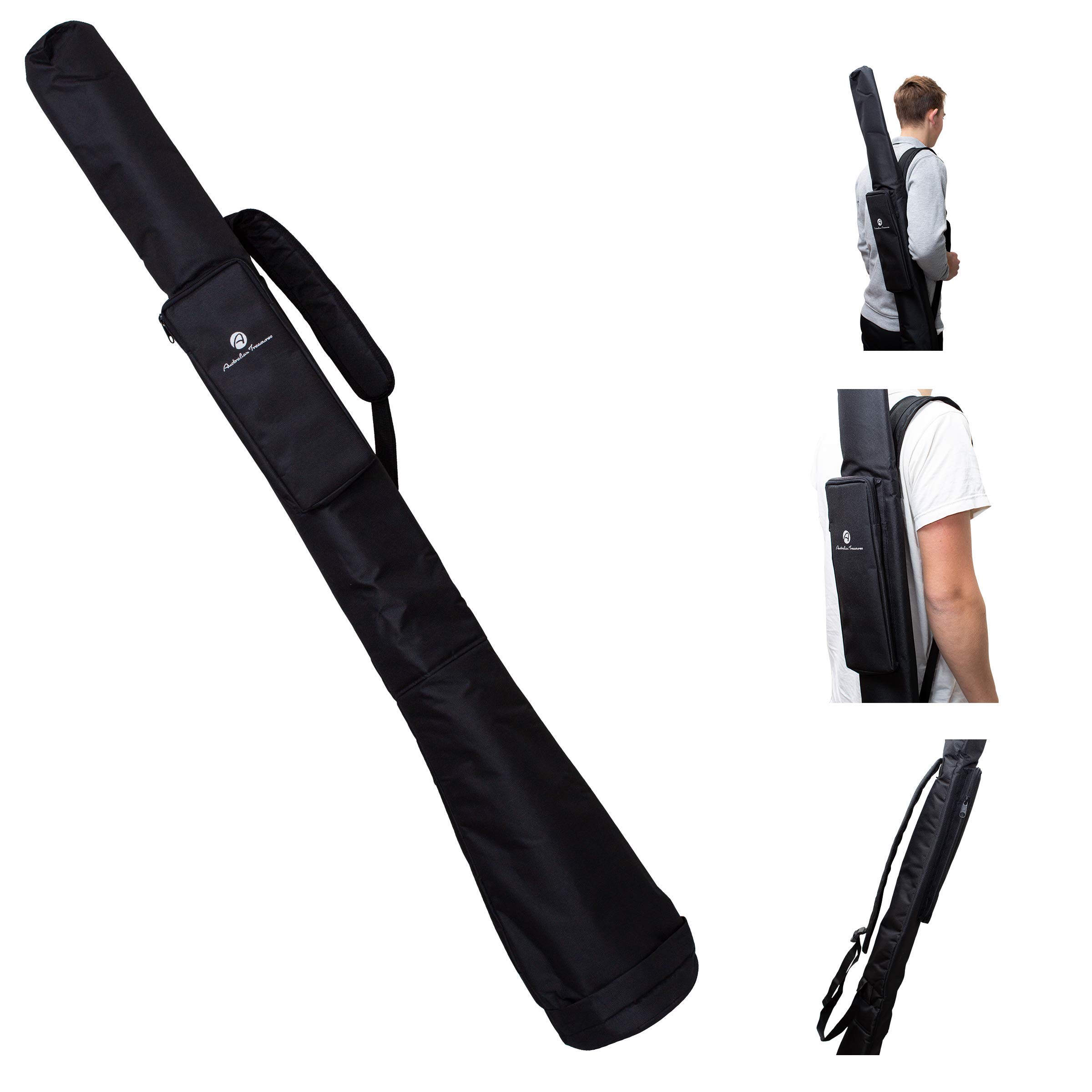 Australian Treasures - Didgeridoo Bag 180 cm - Nylon PRO Didgeridoo Bag Bell Ø 19 cm. Adjustable Shoulder Strap