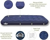 Milestone Camping Inflatable Flocked Single Airbed 191x73x22cm view 4