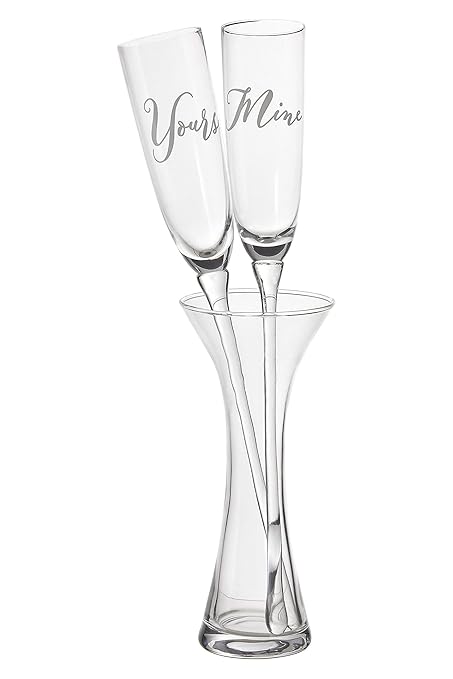 Premier Housewares Champagne Flutes With Vase Holder Verity Mine